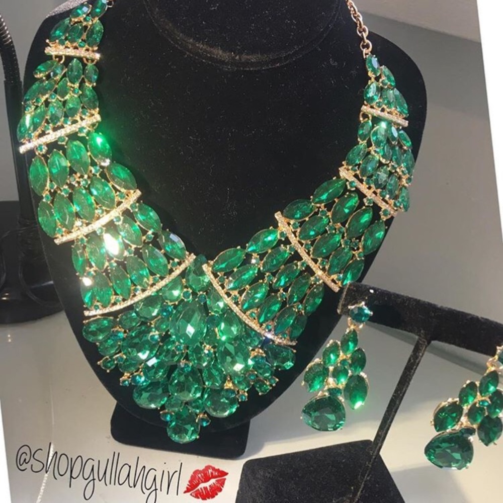 Emerald Bling Set